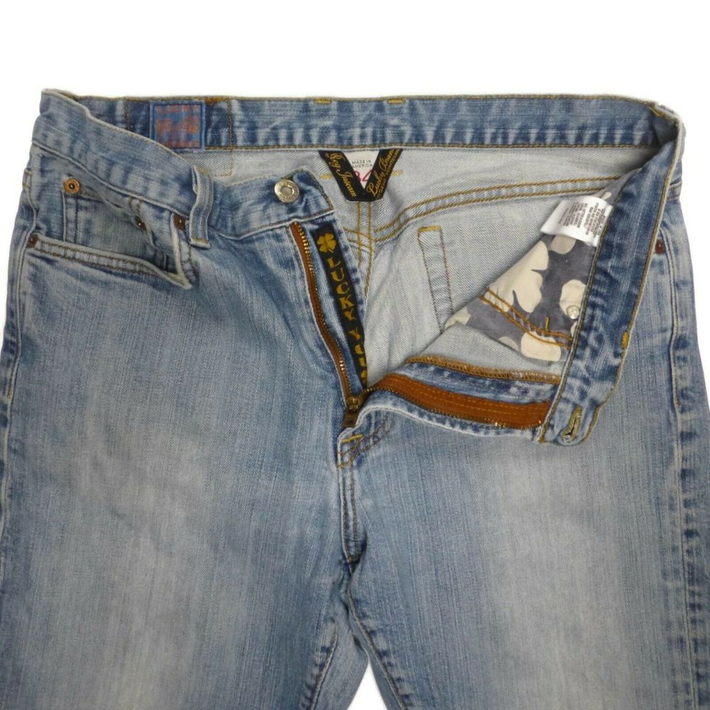 Lucky Brand 34 Measures 33 Bootleg Denim Jeans